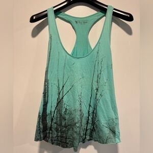 VS Tee Shop Women’s Teal Racerback Graphic Tank